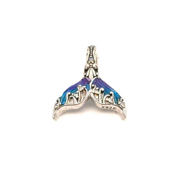 S925 Mermaid’s Tail Charm - Picture 1 of 3